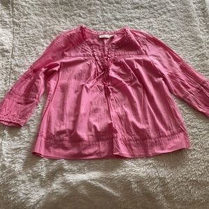 DKNY pink blouse with buttons